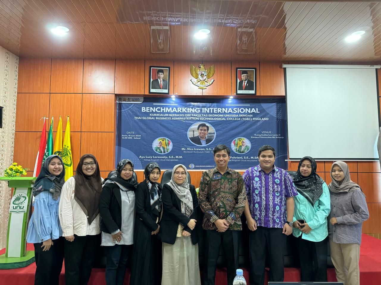 Fakultas Ekonomi Unusida Gelar Acara Benchmarking Internasional Tahun 2024