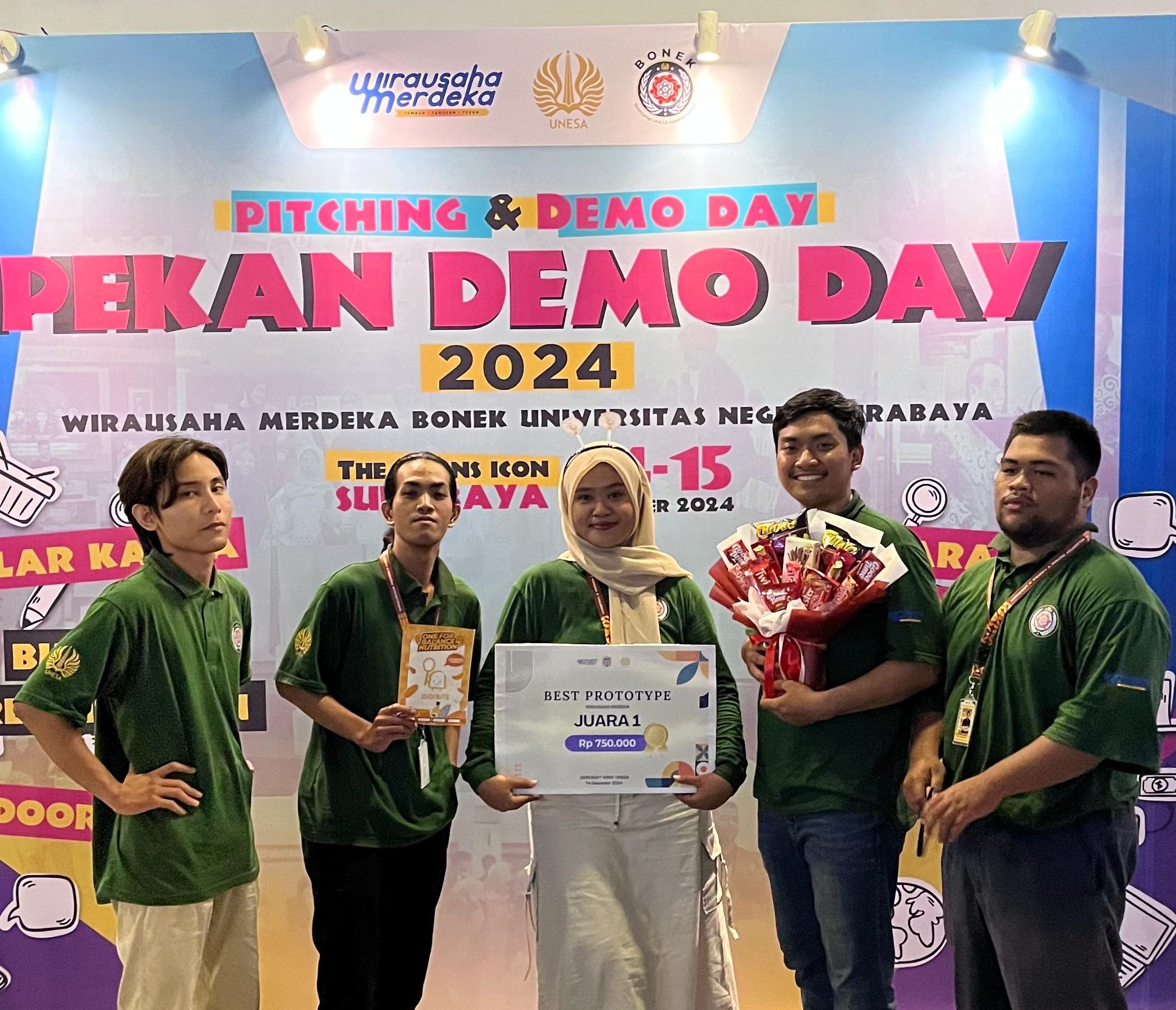 Tim Kewirausahaan Unusida Raih Juara 1 Best Prototype di Pekan Demo Day 2024