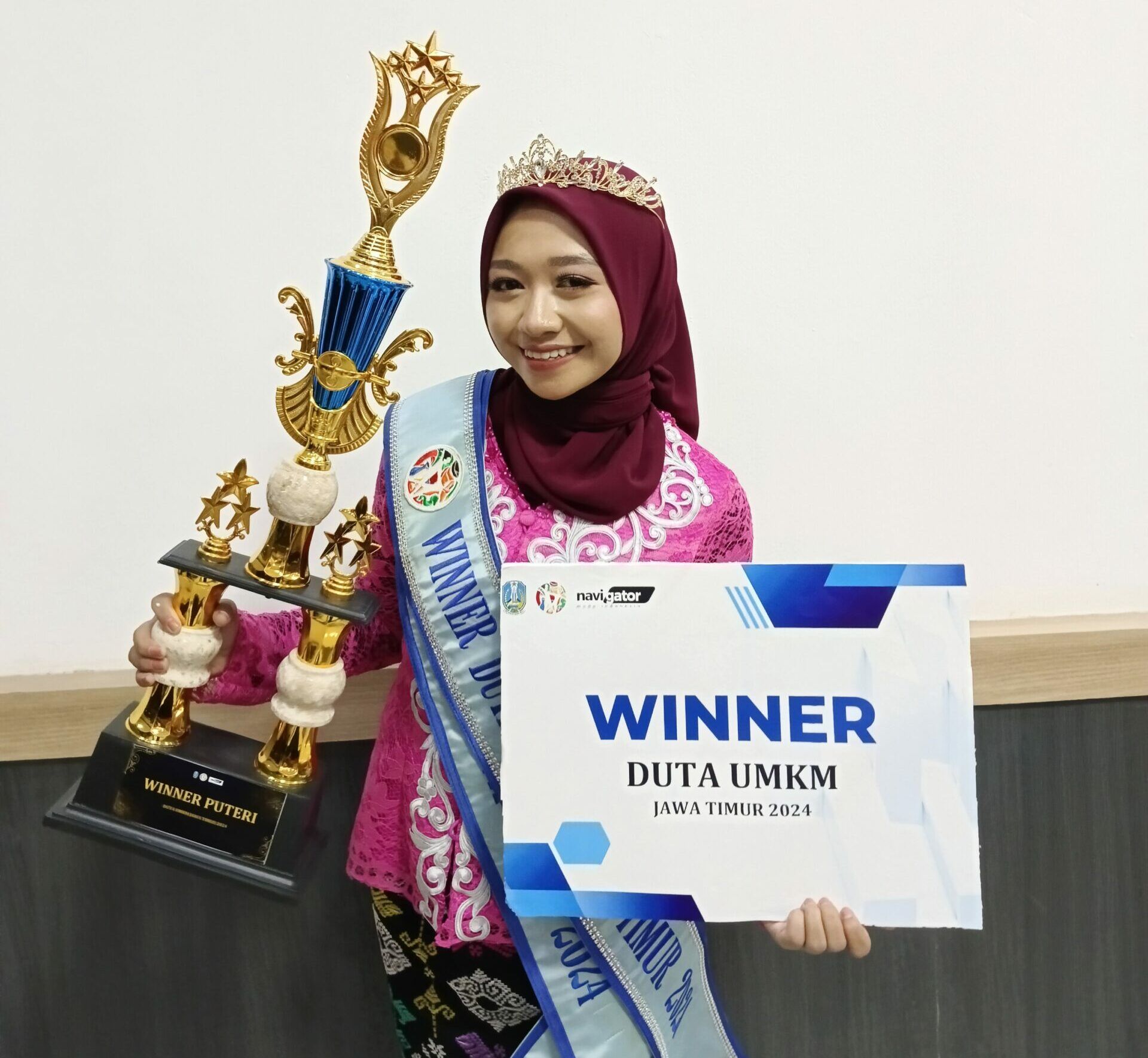 Prestasi Membanggakan: Pingkia Angelica Taufani Raih Gelar Winner Duta UMKM Jawa Timur 2024